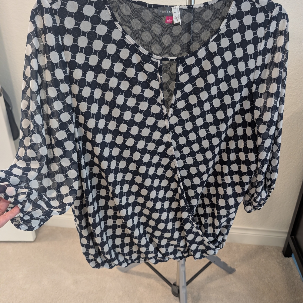 Vince Camuto Polka Dot Women's Top